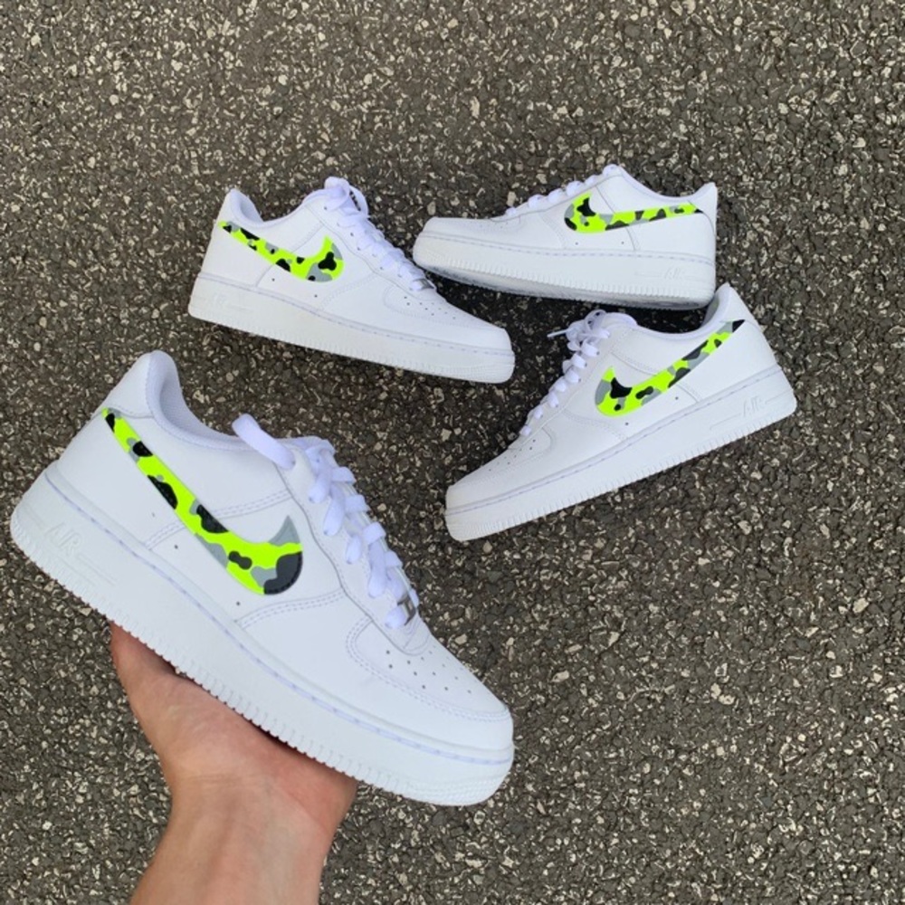 Neon Camo Custom Air Force 1